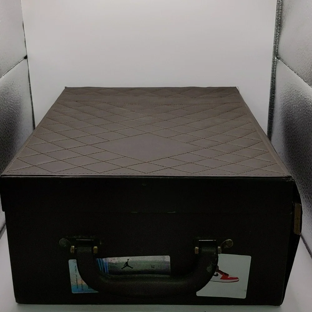 New Custom Crystal Iced Sneakers Red/White/Black Unbranded Bedazzled Sz 6 - Picture 13 of 16